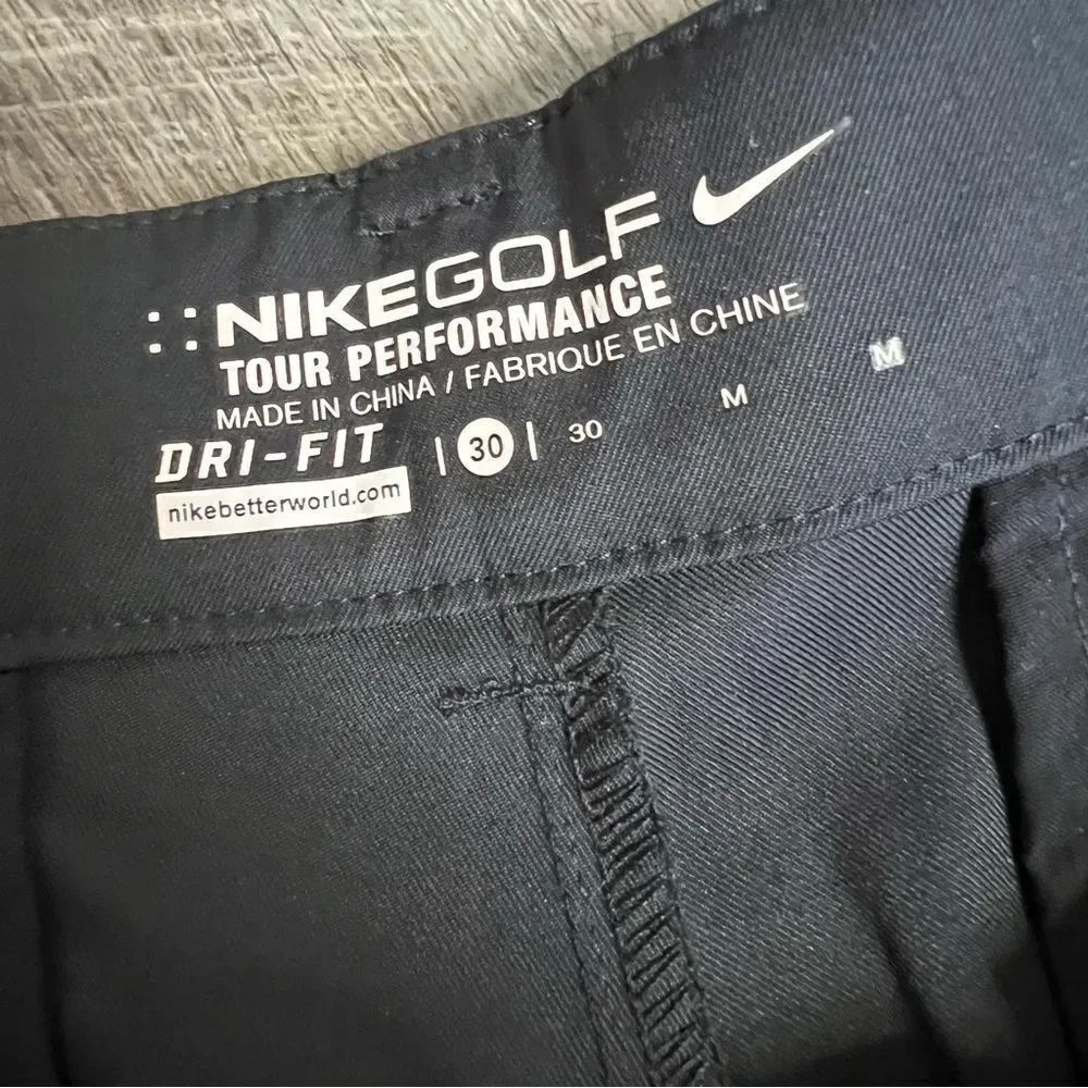 Nike Dri-FIT Men's Golf Tour Performance Black Shorts Size 30